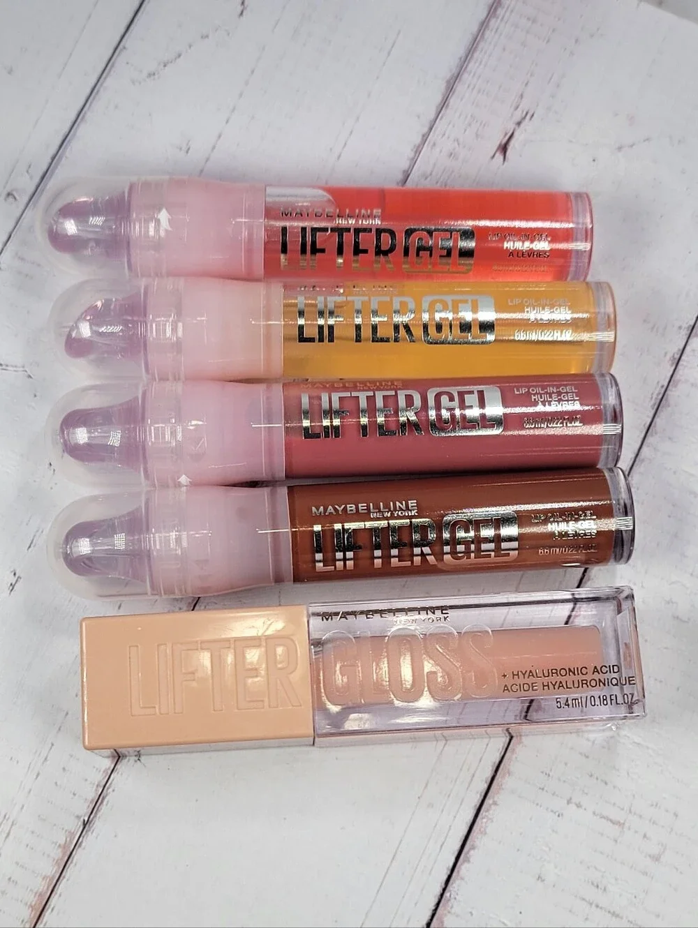 Maybelline Lifter Gel Lip Oil & Lifter Gloss Lip Gloss Bundle NEW!